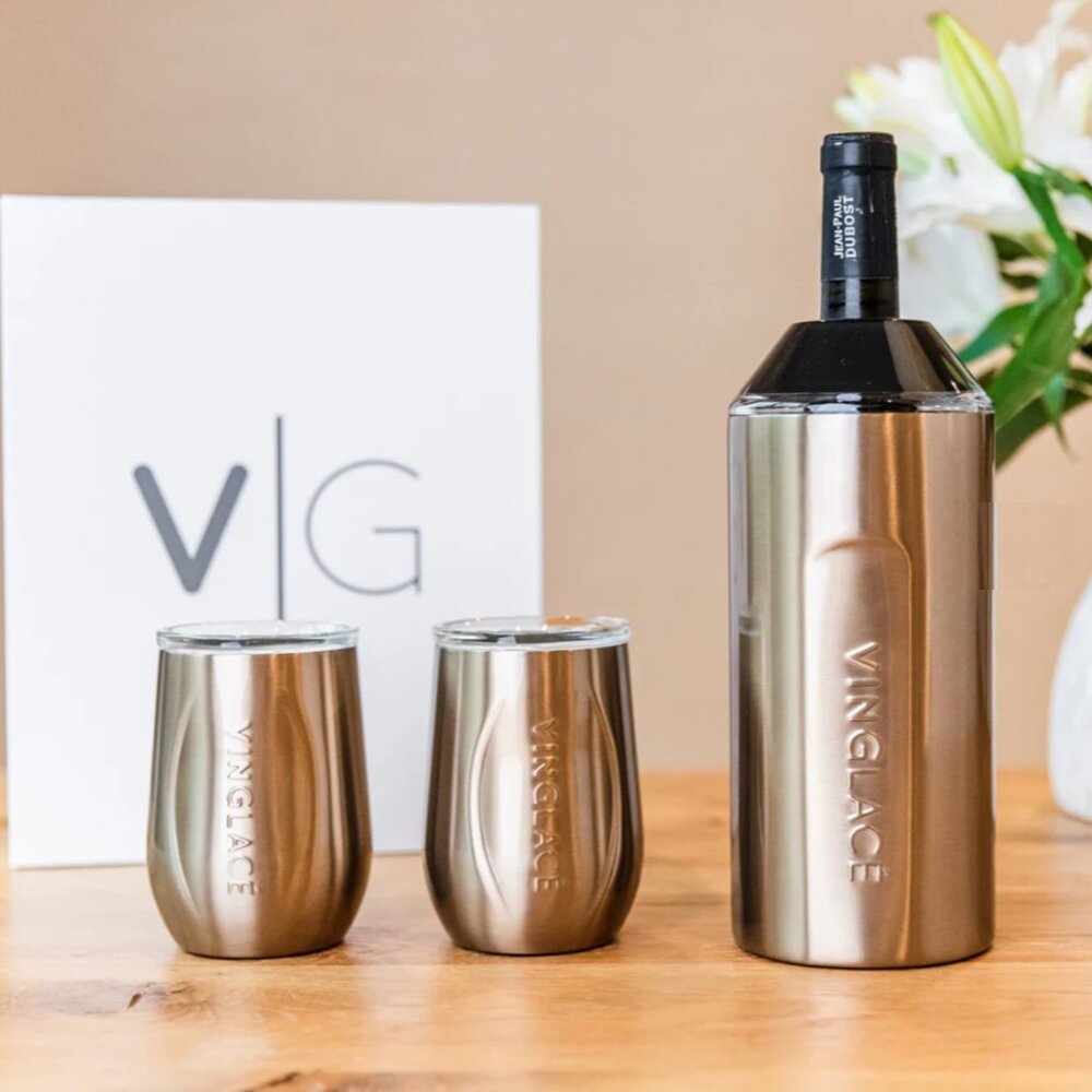 Vinglacé Wine Cooler & Tumblers Gift Set